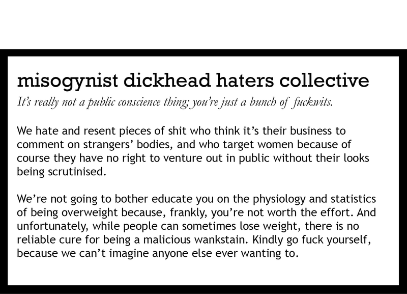 Illustration for article titled Ignorant man-children fat-shaming women on the Tube (update)
